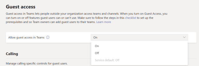 Change To The Default Guest Access Configuration For Microsoft Teams ...