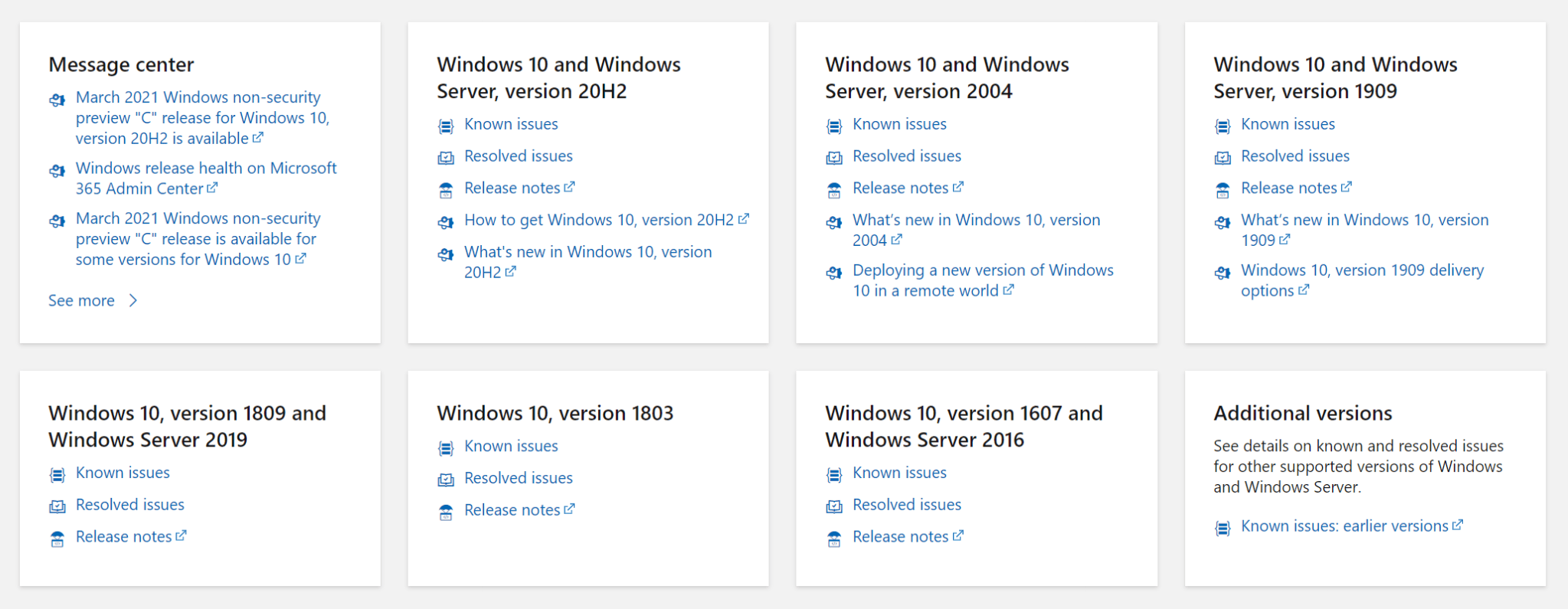 Viewing Windows Release Health in the Microsoft 365 Admin Center – Sean ...